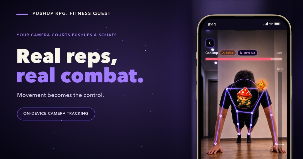 resized_1200x630_1788502348027-1 Pushup RPG: Fitness Quest biến chống đẩy và squat thành vũ khí để đánh quái
